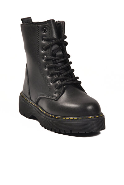 AYK'S Siyah İçi Polarlı Fermuarlı Çocuk Bot Dale 05 F