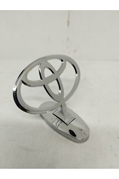 unbranded شعار غطاء محرك السيارة من الكروم من تويوتا مناسب لسيارة كورونا كورولا كراون ستارليت