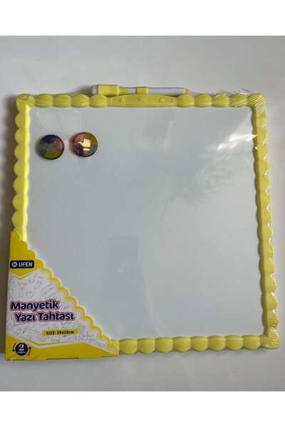 mavi su dünyası Manyetik Yazı Tahtası Çift Taraflı 29 Cm x 29 Cm