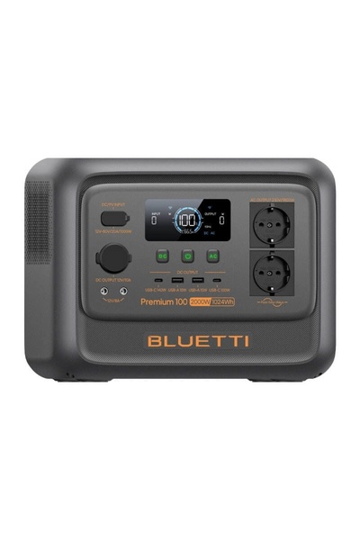 Bluetti Φορητός σταθμός παραγωγής ενέργειας Premium 100 V2, 1800W 1024Wh, οθό...