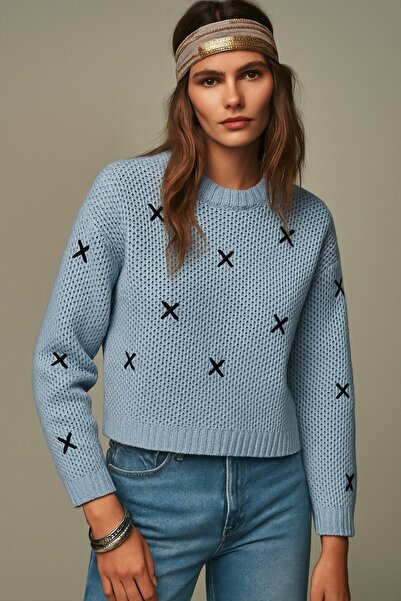 HAKKE Fiyonklu Ajurlu Oversize KAZAK