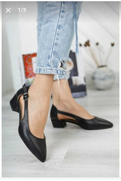 Henne Open-Toe Buckle Shoes with Heels