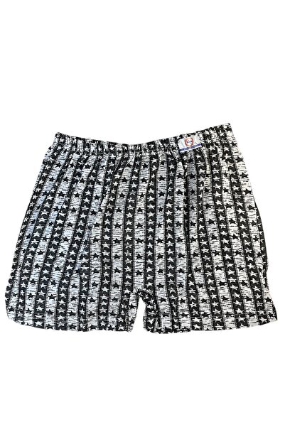 Çeşme Home Baytaş 100% Cotton Patterned Men's Boxer - Comfortable Fit, Elastic, No Buttons, Breathable Fabric