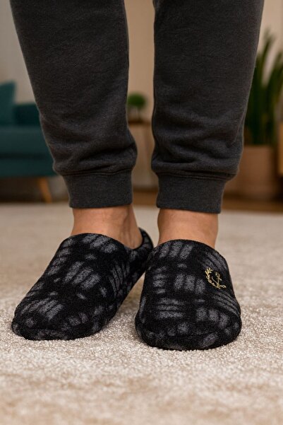 ALB TERLİK AYAKKABI SAN. TİC. LTD. ŞTİ. Men's House Slippers – Soft Soled, Winter and Non-Slip Model