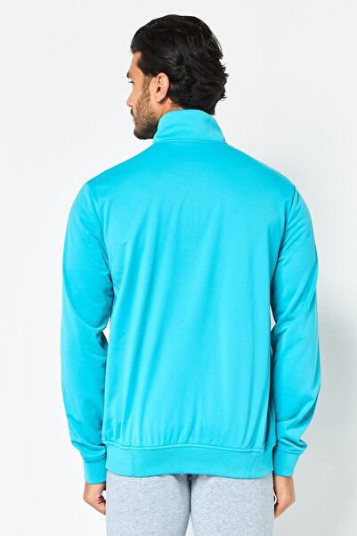 Nike Men Loose Fit Long Sleeve Full Zip Tennis Sweatshirt, Turquoise