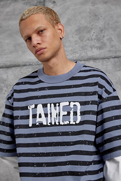 NOMARC Κρεμ Φούτερ OVERSIZE με ΣΤΑΥΡΩΜΕΝΟ ΣΤΑΥΡΟ ΚΑΙ ΜΕ ΣΤΡΟΓΓΥΛΟ ΧΕΡΙ