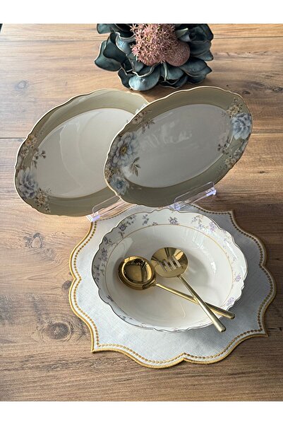 Meri Ev Gereçleri Serving Set Dorati̇ 3 Pieces