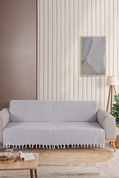 Babada Home 175x210cm Akasya Desen - Saçak Bağlamalı Koltuk Örtüsü