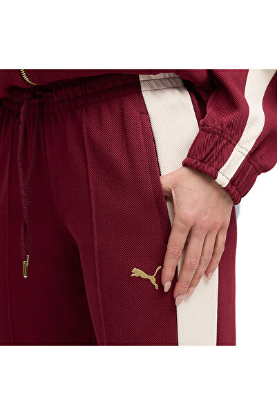 Puma T7 Concept Women's Burgundy Casual Style Sweatpants 63213896