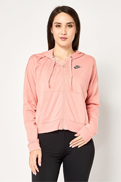 Nike Women Sportswear Fit Long Sleeve Outdoor Hoodie, Coral