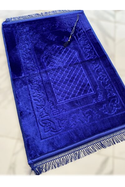 POKUT Kaymaz Taban Peluş Dokulu Lüks Seccade | Yumuşak Kadife Doku | Modern D...