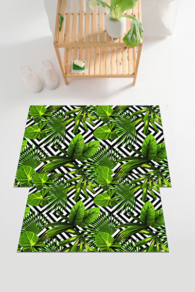 EVİMSEN Set de toaletă digitală cu imprimeu lavabil și anti-alunecare, cu mod...