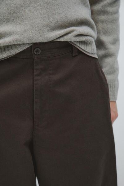 Massimo Dutti %100 pamuklu geniş paça pantolon