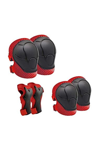 Generic مجموعة معدات الحماية - واقيات الركبة والمرفق والمعصم للتزلج وركوب الد...