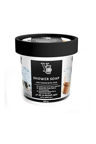 YC Shower Soap + Salt Scrub with Milk - Enriched with Milk Protein (300g)