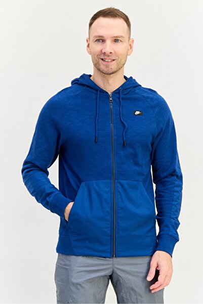 Nike Men Sportswear Fit Long Sleeve Outdoor Hoodies, Blue