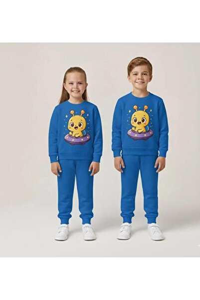 playwear Παιδικό μπλουζάκι με λαιμόκοψη ποδηλάτου, χαριτωμένο με διαστημική σ...