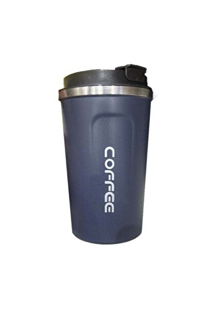 Generic Navy Blue Stainless Steel Coffee Travel Mug with Lid – Thermal Insulated Tumbler