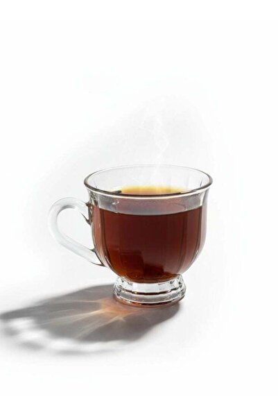 Premium كوب شاي زجاجي تركي أنيق مزود بمقبض - تصميم شفاف كلاسيكي للمشروبات الس...