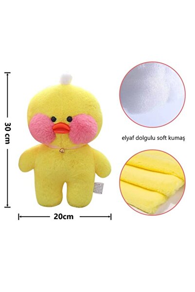 adayus SARI lalafanfan ördek peluş oyuncak 30cm aksesuarlı oyun arkadaşı SARI KOMBİN SEVİMLİ ÖRDEK