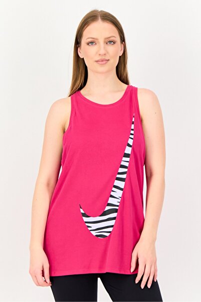 Nike Women Standard Fit Sleeveless Training Tank Top, Dark Pink