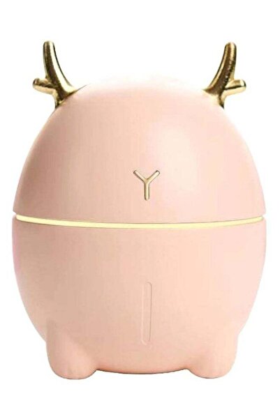 lnkoo مرطب هواء وناشر زيوت عطرية محمول بتصميم غزال H31323P وردي/ذهبي