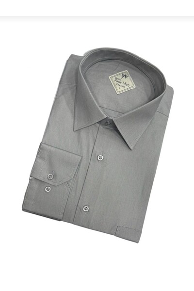 Store Klasik model düz uzun kollu erkek gömlek