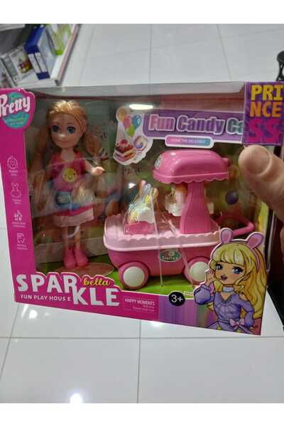 Boratila Toys Aksesuarlı Dondurma Arabalı Kız Çocuk Oyun Seti