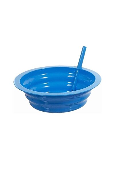 Generic وعاء بلاستيكي مع شفاطة مدمجة - أزرق