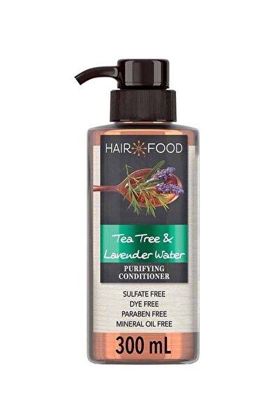 Hair Food بلسم خالٍ من الكبريتات، علاج منقي خالٍ من الصبغة مع شجرة الشاي وماء...