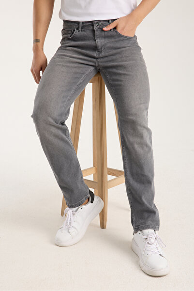 OneZero Men's Gray Regular Zippered Lycra Comfortable Wear Pants