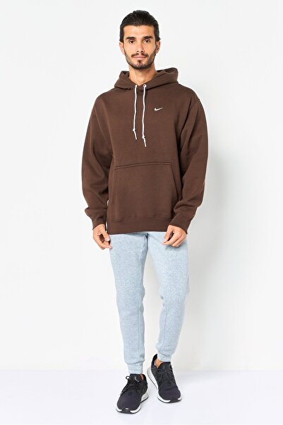 Nike Men Loose Fit Long Sleeve Outdoor Hoodie, Brown