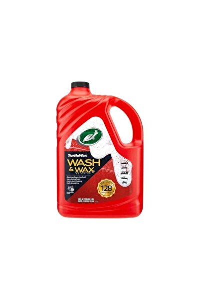 Turtle Wax Wash & Wax | Streak-Free Car Shampoo with Long-Lasting Shine 3.78L (128 Washes)