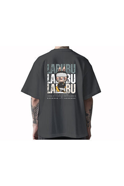 Koi Art Design تي شيرت Labubu 2 / قصة فضفاضة للجنسين / 95% قطن عالي الجودة / ...