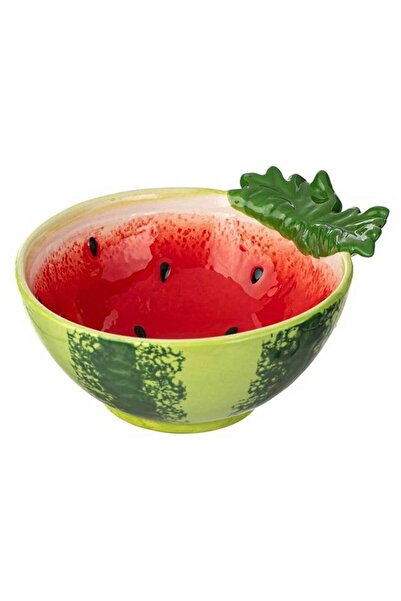 Housevetta Ceramic bowl, watermelon shape, 345 ml