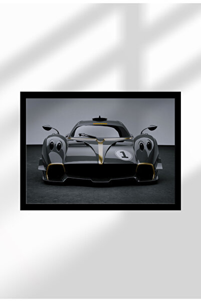 21mxm Poster pânză neînrămat cu supermașină și accente aurii - Imprimeu digit...