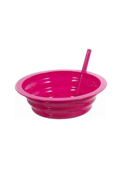 Generic وعاء بلاستيكي مع شفاطة مدمجة - وردي