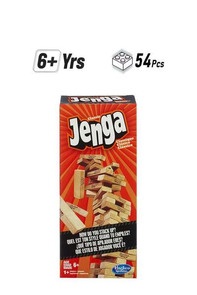 Hasbro - GAMING A2120 54-Piece Jenga Puzzle Game Set 54 6+ Years