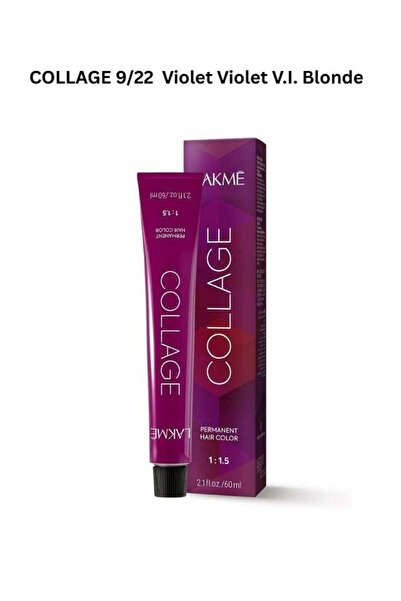 Lakme كولاج 9/22 لون شعر أشقر فاتح جدًا بنفسجي - دائم 60 مل