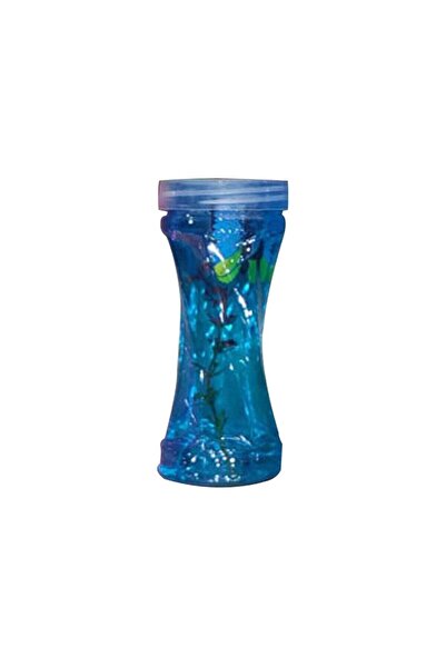 Generic سلايم جلاكسي أزرق لامع قابل للتمدد مع غراء شفاف ومزيج الفراشات