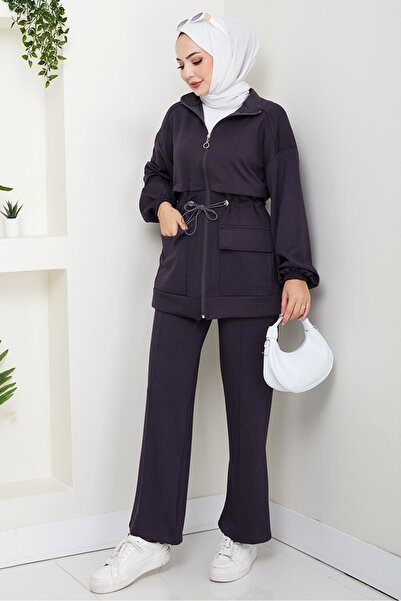 Bestenur Double Suit with Flap Pocket 1652 - Anthracite