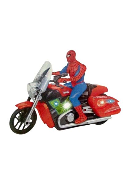 Marvel Classic Spiderman Battery Operated Motorcycle Toy with Lights & Sounds