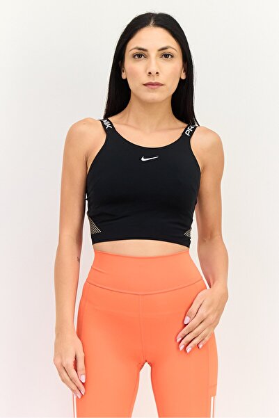 Nike Women Brand Logo Non Padded Sports Bra, Black