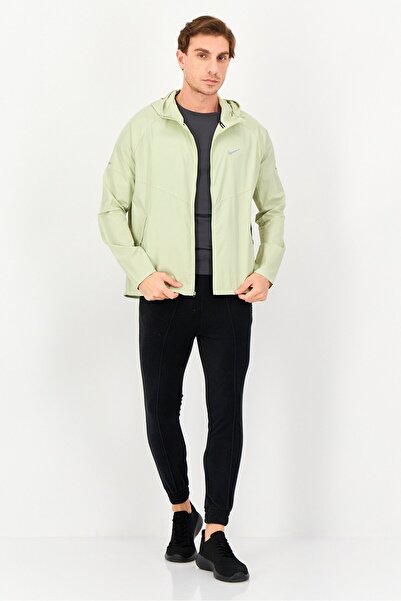 Nike Men Sportswear Fit Long Sleeve Running Jacket, Olive