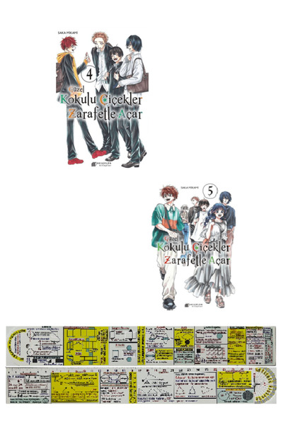 Akıl Çelen Kitaplar Güzel Kokulu Çiçekler Zarafetle Açar 4-5. Ciltler Manga S...