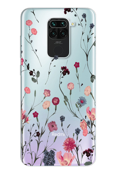 Elorakılıf Xiaomi Redmi Note 9 Uyumlu Baskılı Yumuşak Silikon Şeffaf Telefon ...
