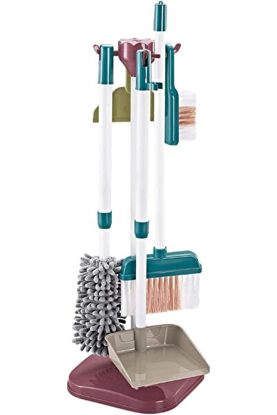 buz Set de curățenie pentru copii cu găleată, mop și alte accesorii, 18 piese