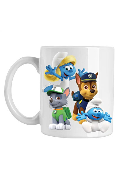 OEM Paw Patrol Smurfs Mug Smurfette Baby Smurf