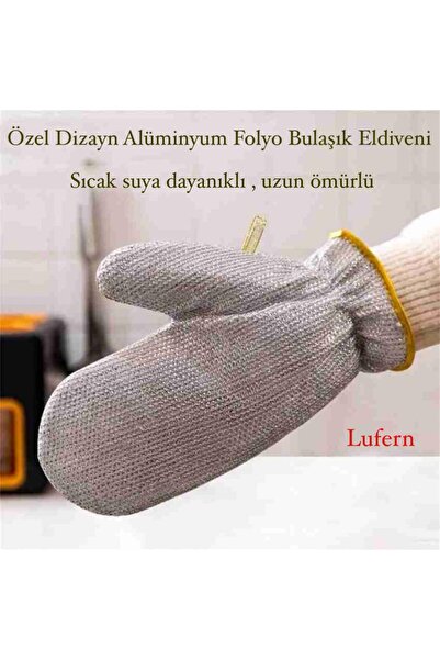 Lufern Özel Dizayn Alüminyum Folyo Bulaşık Eldiveni Dayanıklı Sıcak Suya Uygu...