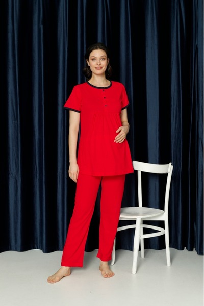 HATEX SOFT TEXTURED MATERNITY PAJAMAS SET